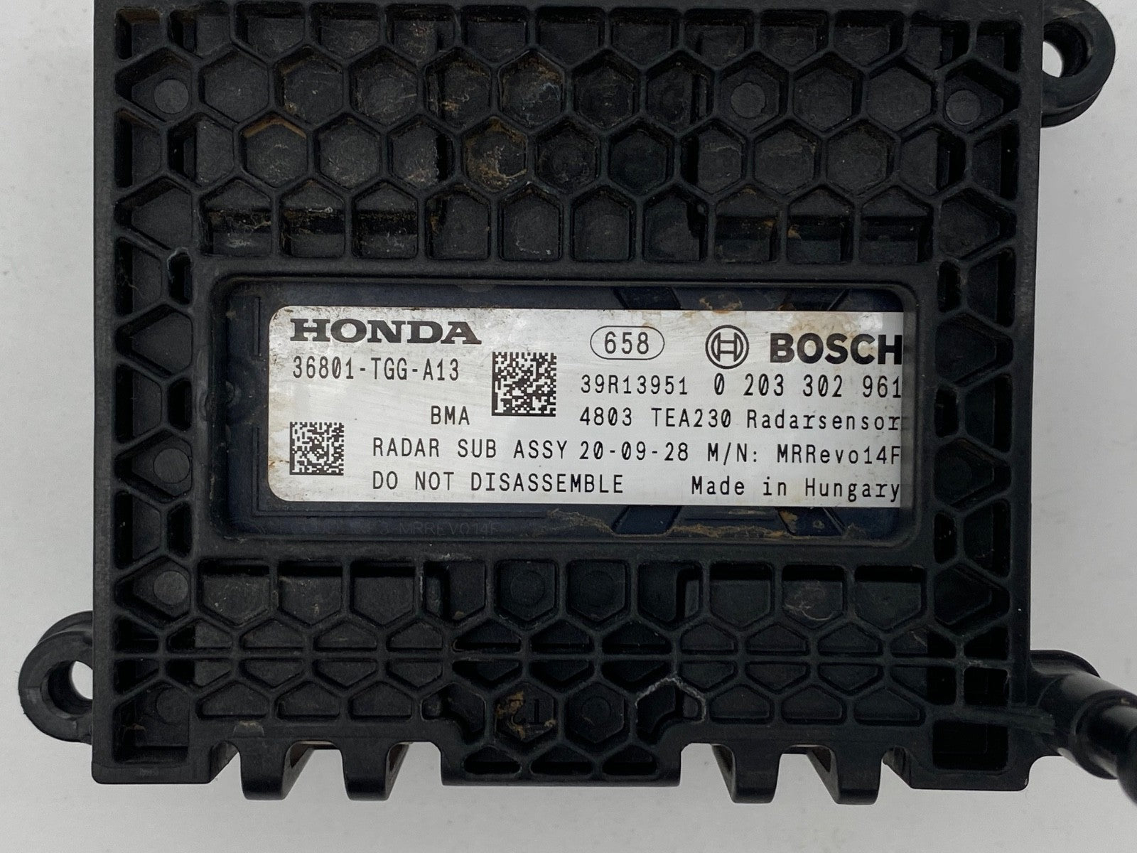 2018-2020 Honda Civic Sport Cruise Control Distance Sensor Bracket 36801-TGG-A13