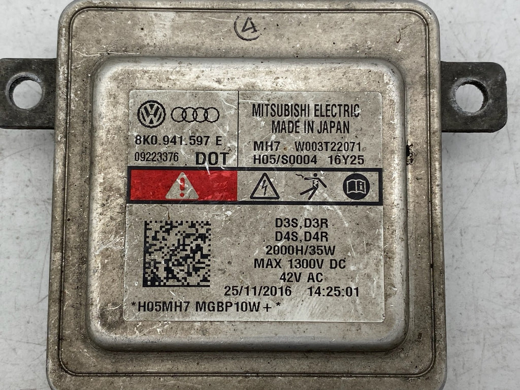 2009-2012 Audi A4 A5 Q5 Xenon Hid Headlight Ballast Control Module 8K0 941 597 E
