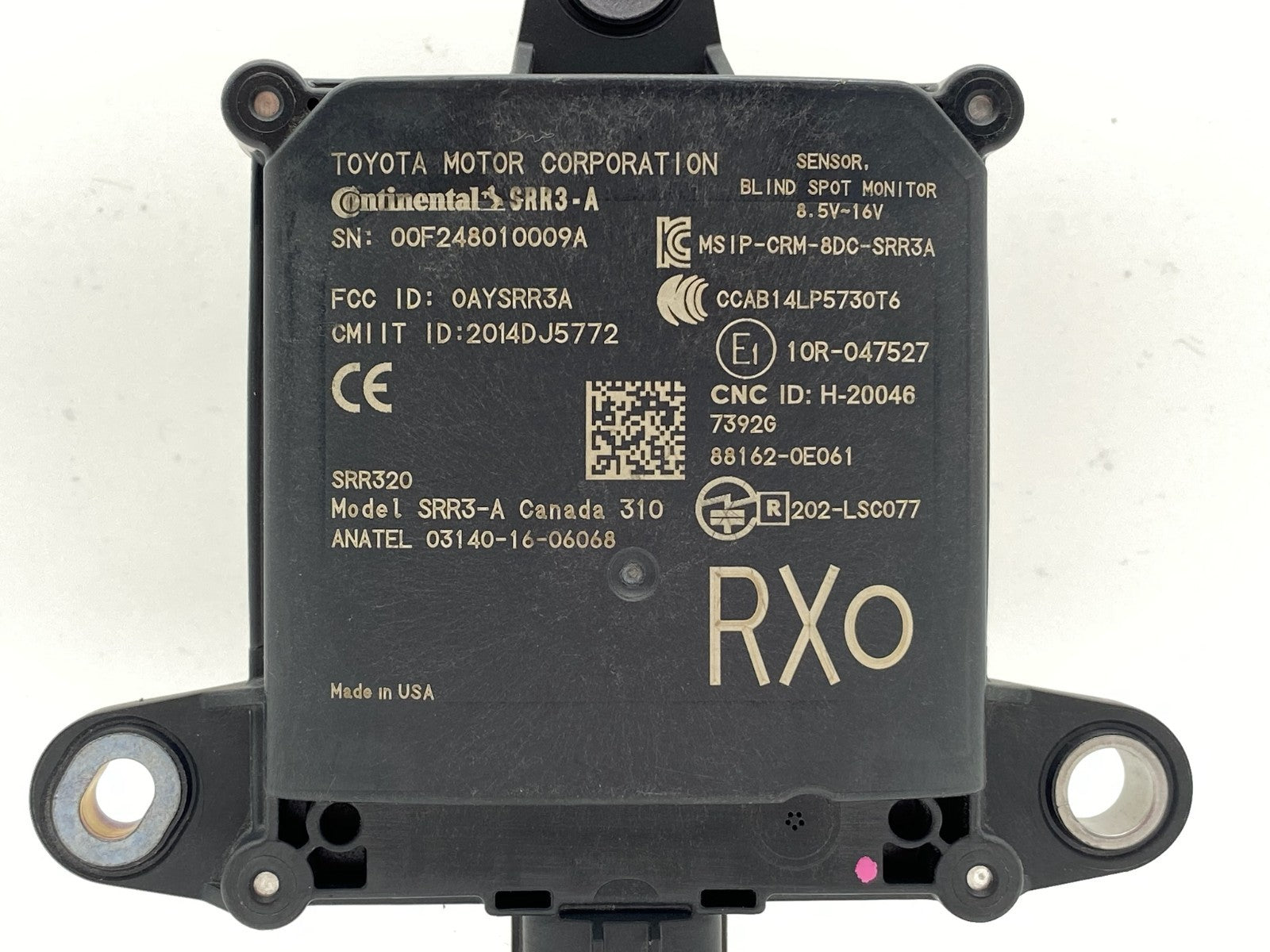 2016-2019 Lexus RX350 RX450H Rear Blind Spot Radar Sensor LH RH OEM 88162-0E061