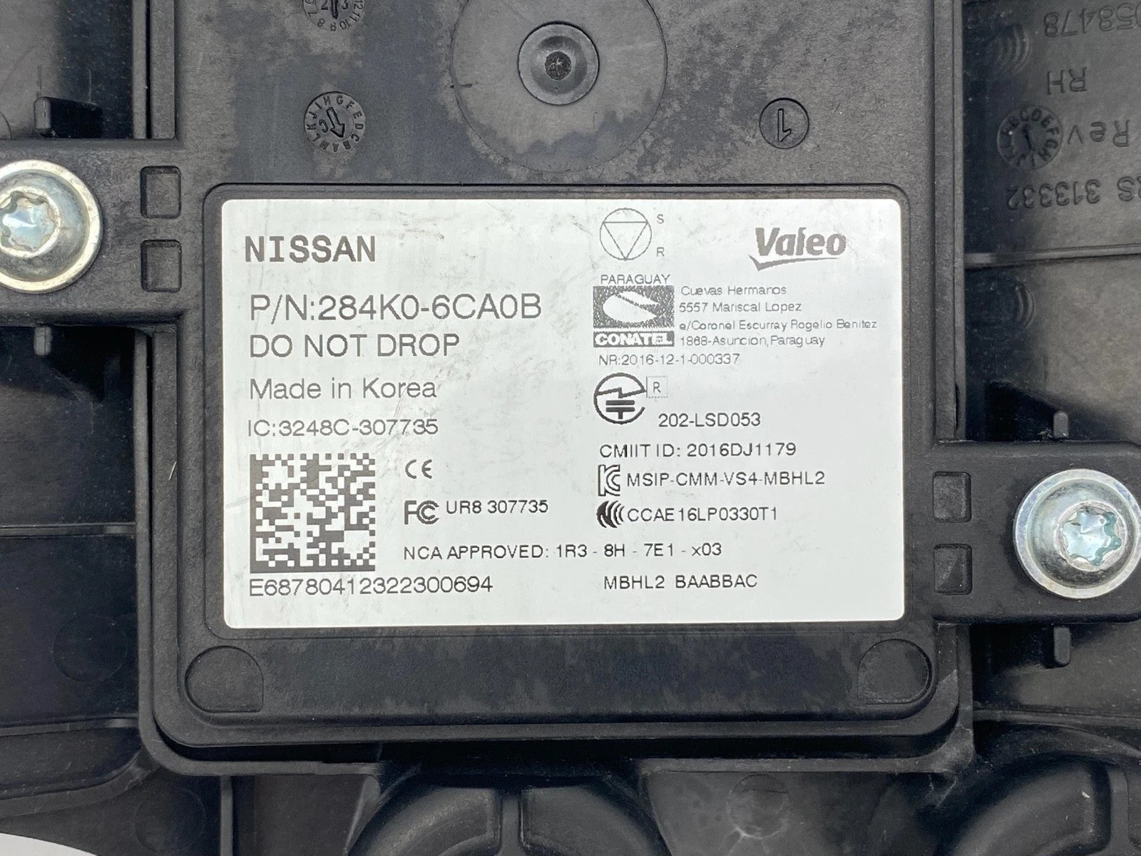 2019-2025 NISSAN ALTIMA RH RIGHT BLIND SPOT SENSOR MONITOR OEM 284K0-6CA2A