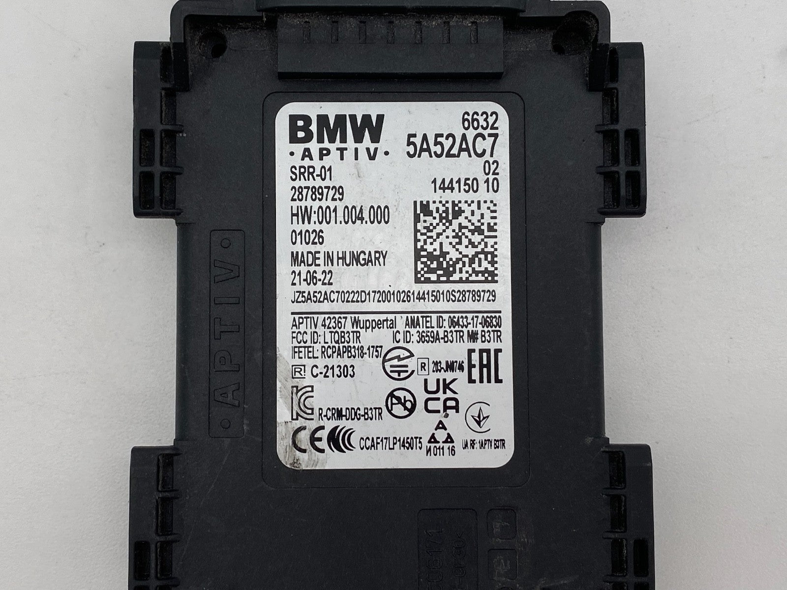 2018-2024 BMW X3 330i 430i 530i FRONT ADAPTIV CRUISE RADAR SENSOR 6632 5A52AC7