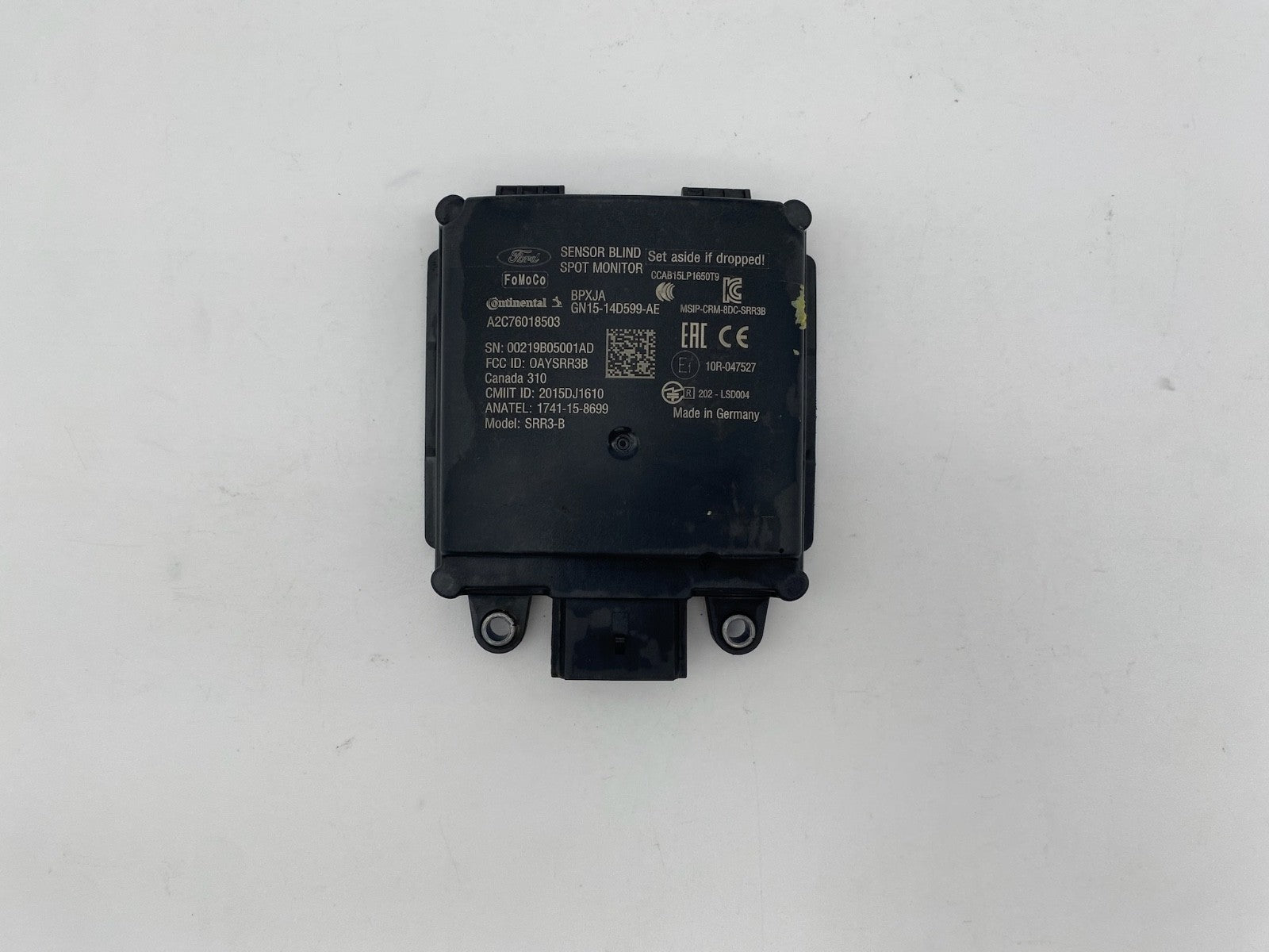 2018-2022 FORD ECOSPORT REAR LEFT BLIND SPOT RADAR SENSOR MODULE GN15-14D599-AE
