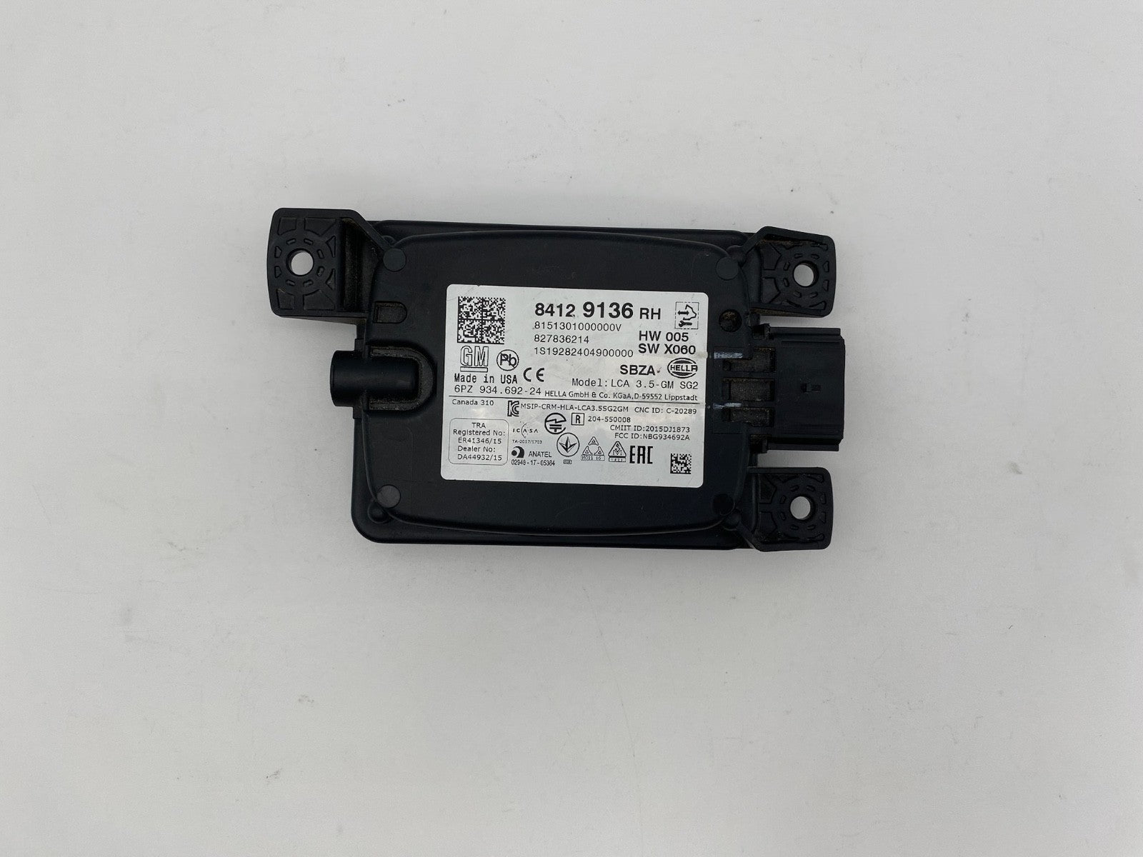 2018-2024 CHEVY EQUINOX REAR PASSENGER BLIND SPOT RADAR SENSOR MODULE 84129136