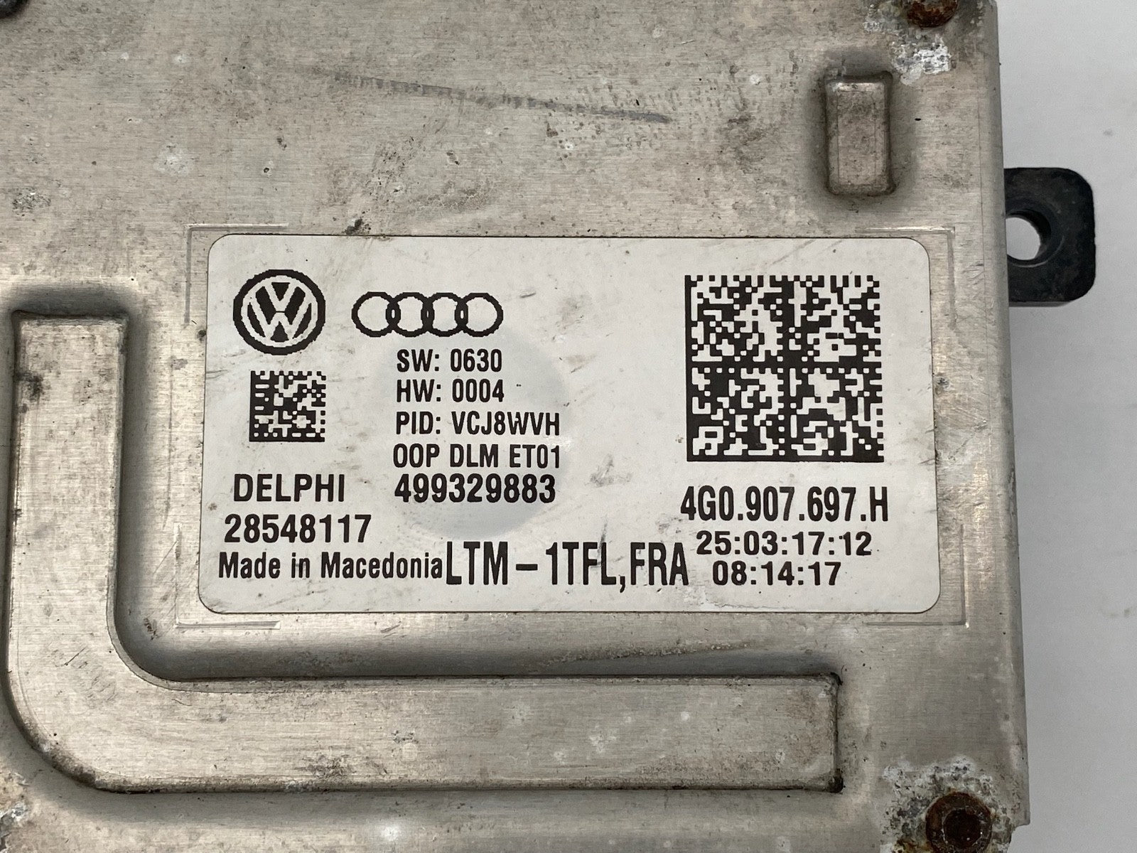 2012-2018 Audi A7 C7 Headlight DRL Daytime Running Light OEM 4G0 907 697 H
