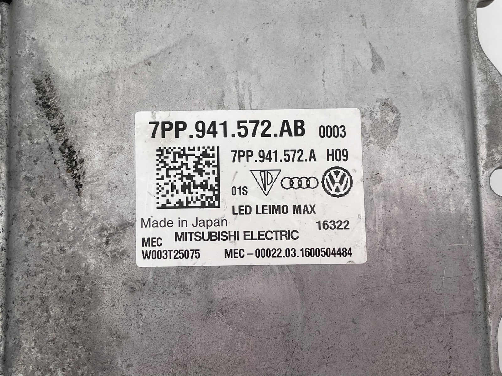 2017-2019 AUDI A4 S4 Q7 VW LED HEADLIGHT BALLAST CONTROL MODULE 7PP 841 572 AB