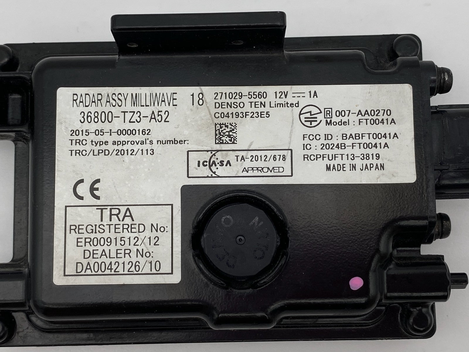 2019 2020 Acura TLX Front Cruise Control Distance Radar Sensor OEM 36800-TZ3-A52