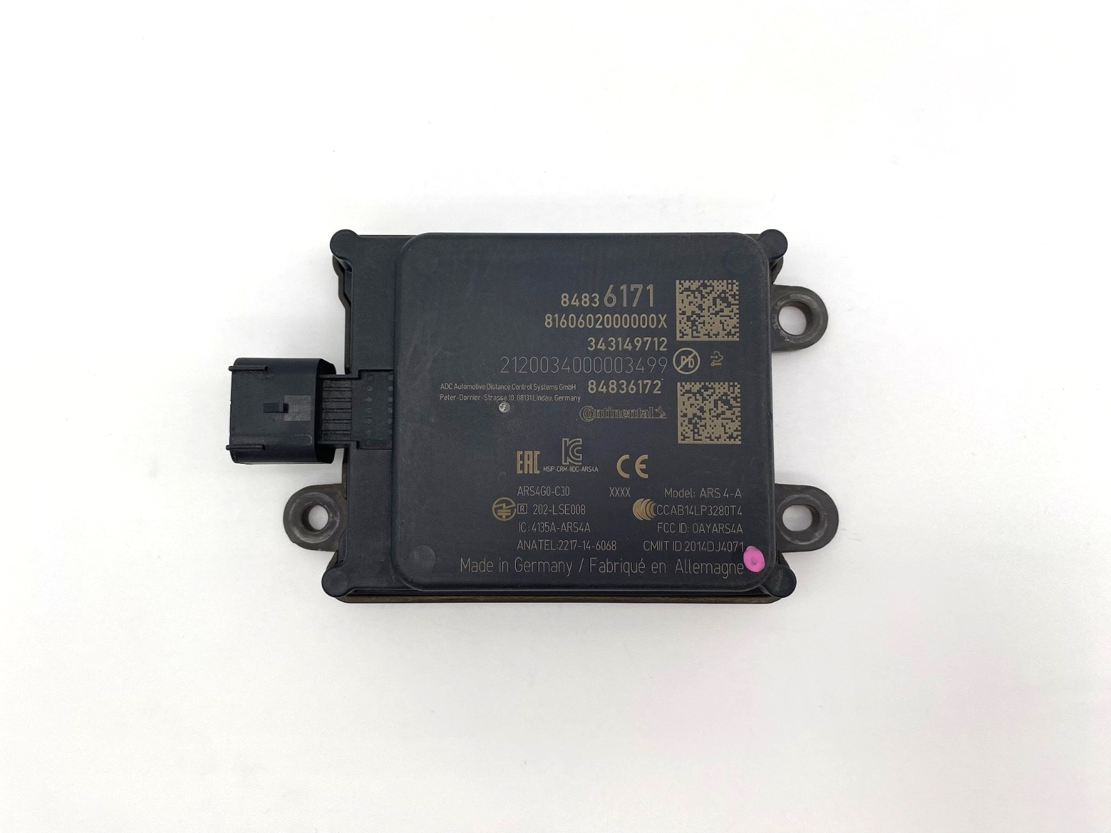 2018-2024 Cadillac XT4 XT5 CT6 Enclave Front Radar Distance Sensor OEM 84836171