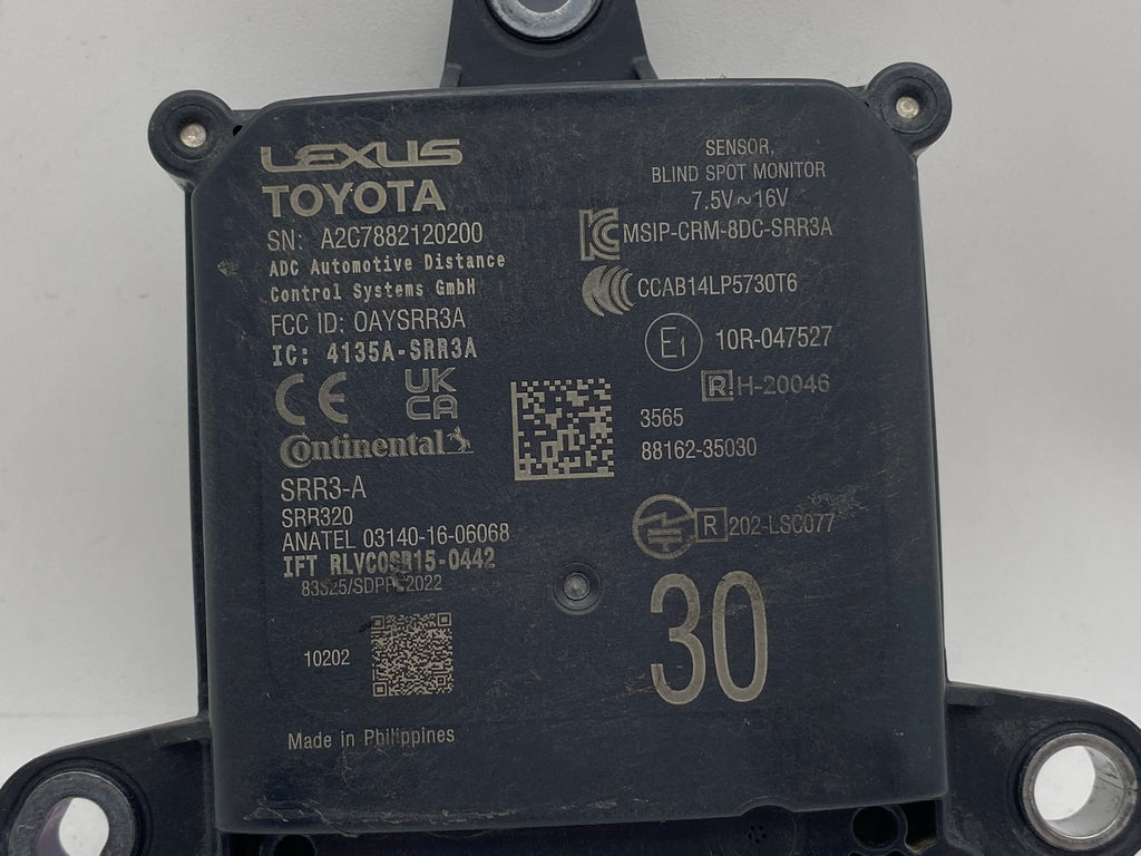2025-2026 Toyota 4Runner TRD Rear Blind Spot Radar Sensor LH RH OEM 88162-35030