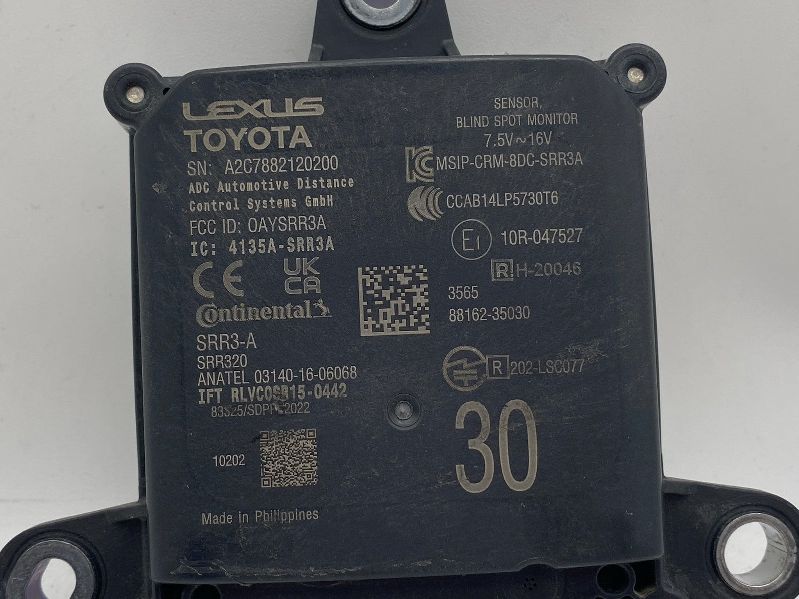 2025-2026 Toyota 4Runner TRD Rear Blind Spot Radar Sensor LH RH OEM 88162-35030