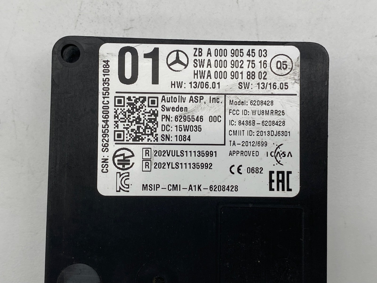 2013-2019 MERCEDES GL ML GLC GLE GLS R/L BLIND RADAR SPOT SENSOR OEM A0009054503