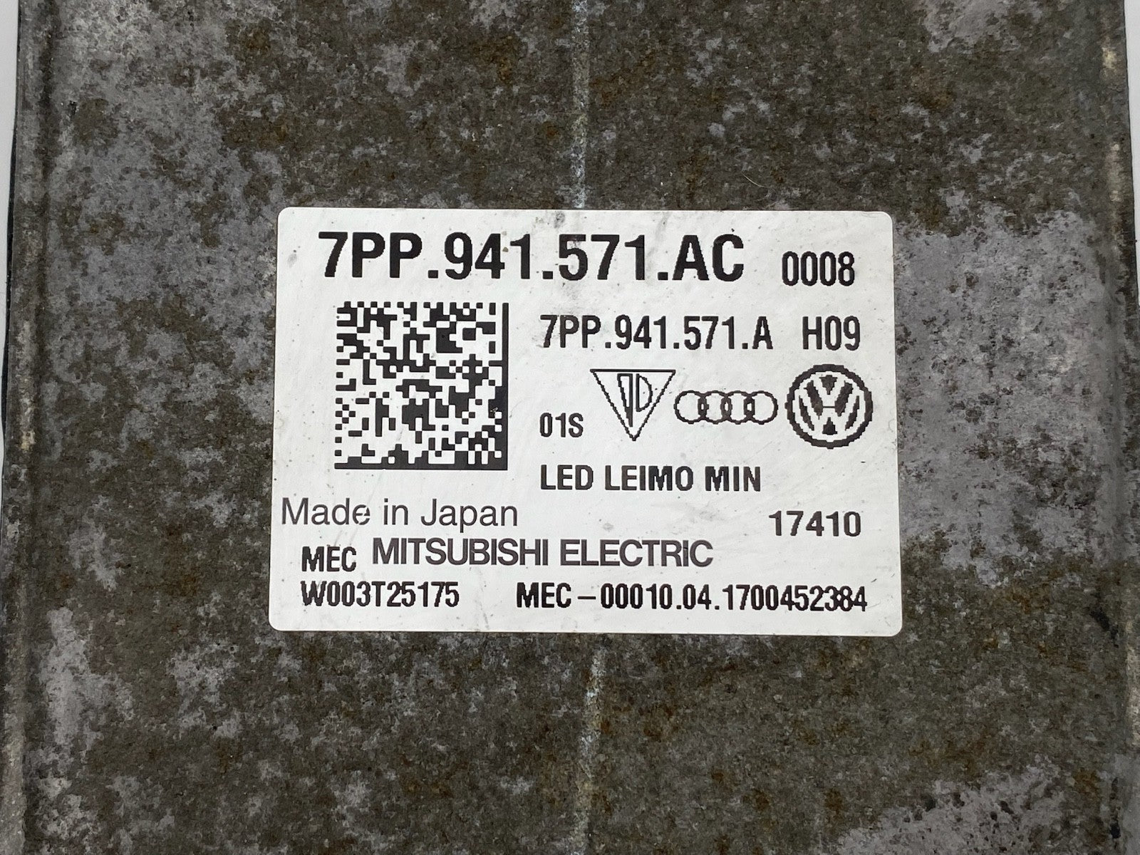 2019-2021 VW Audi A8 S8 Headlight Ballast Control Module OEM 7PP 941 571 AC