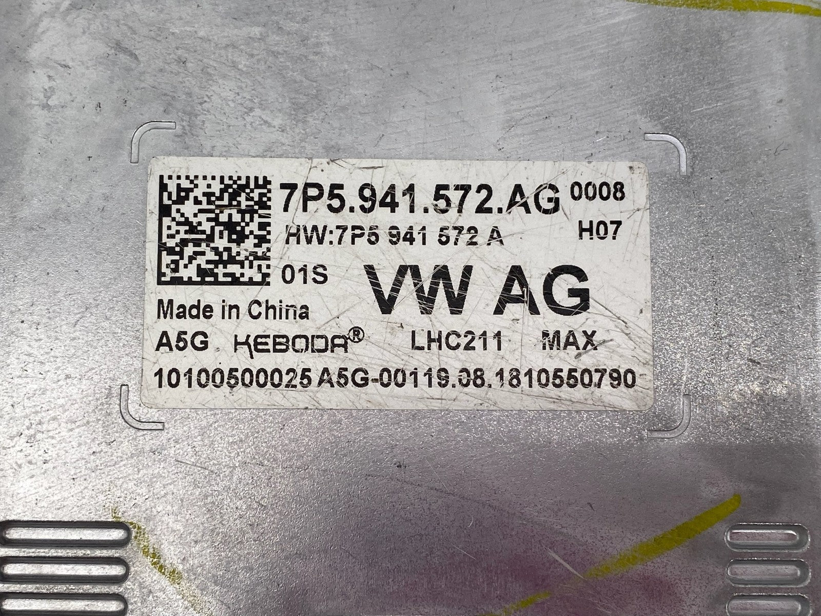 2019 2020 2021 2022 PORSCHE CAYENNE LED HEADLIGHT MODULE BALLAST 7P5 941 572 AG