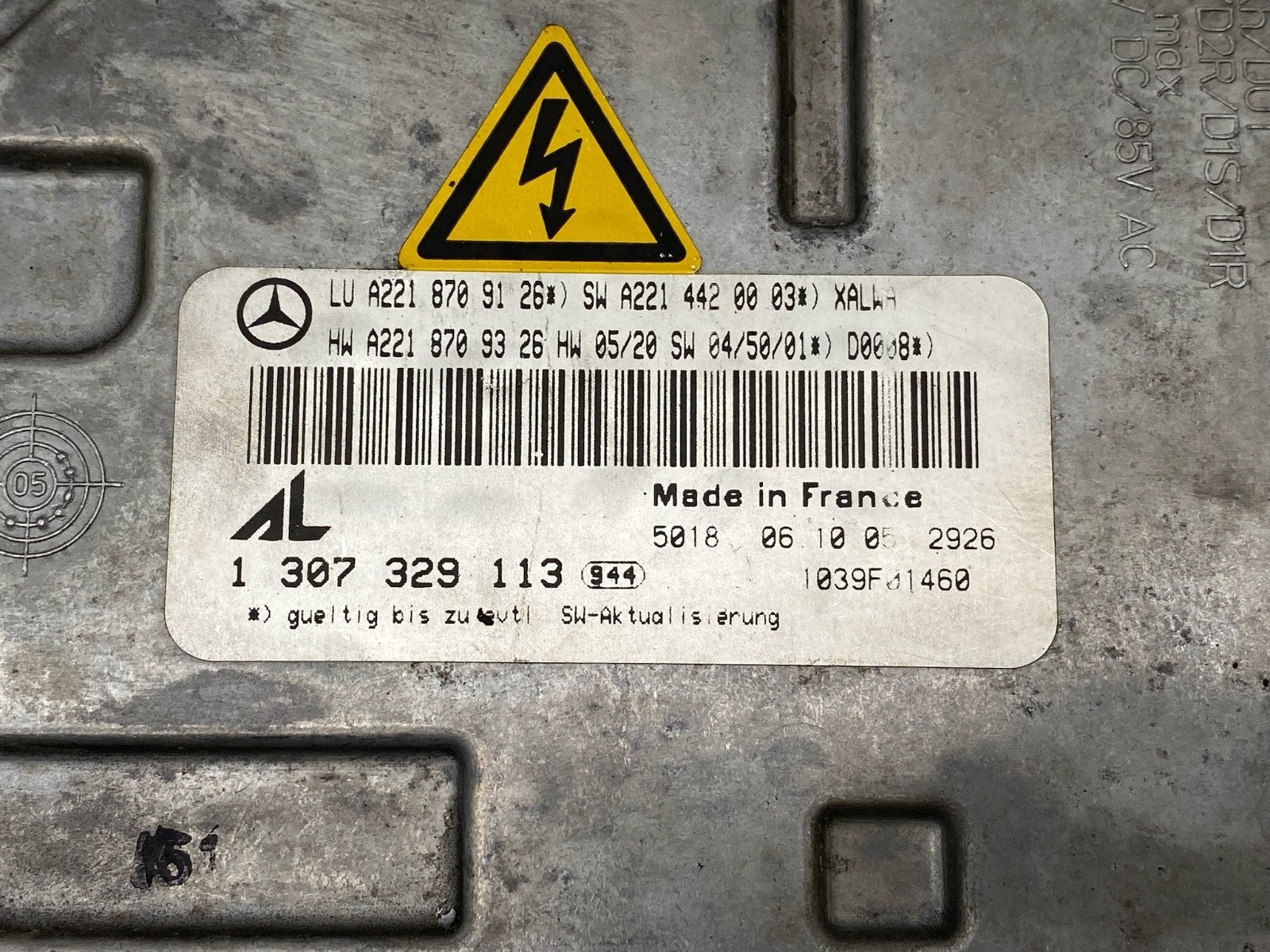 2007-2009 Mercedes CL S Class Xenon Headlight Ballast Control Module 1307329113