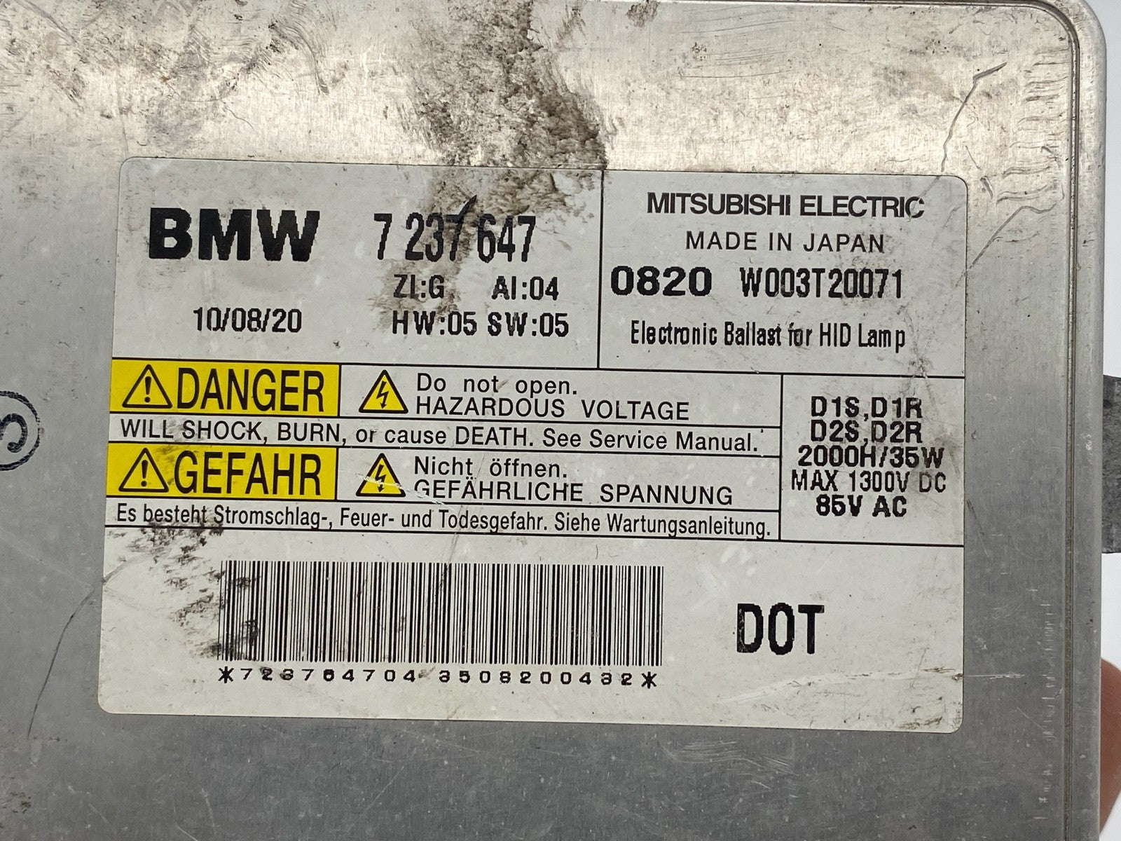 2010-2017 BMW F07 F10 5 Series Xenon Ballast D1S Bulb HID Control Unit Module