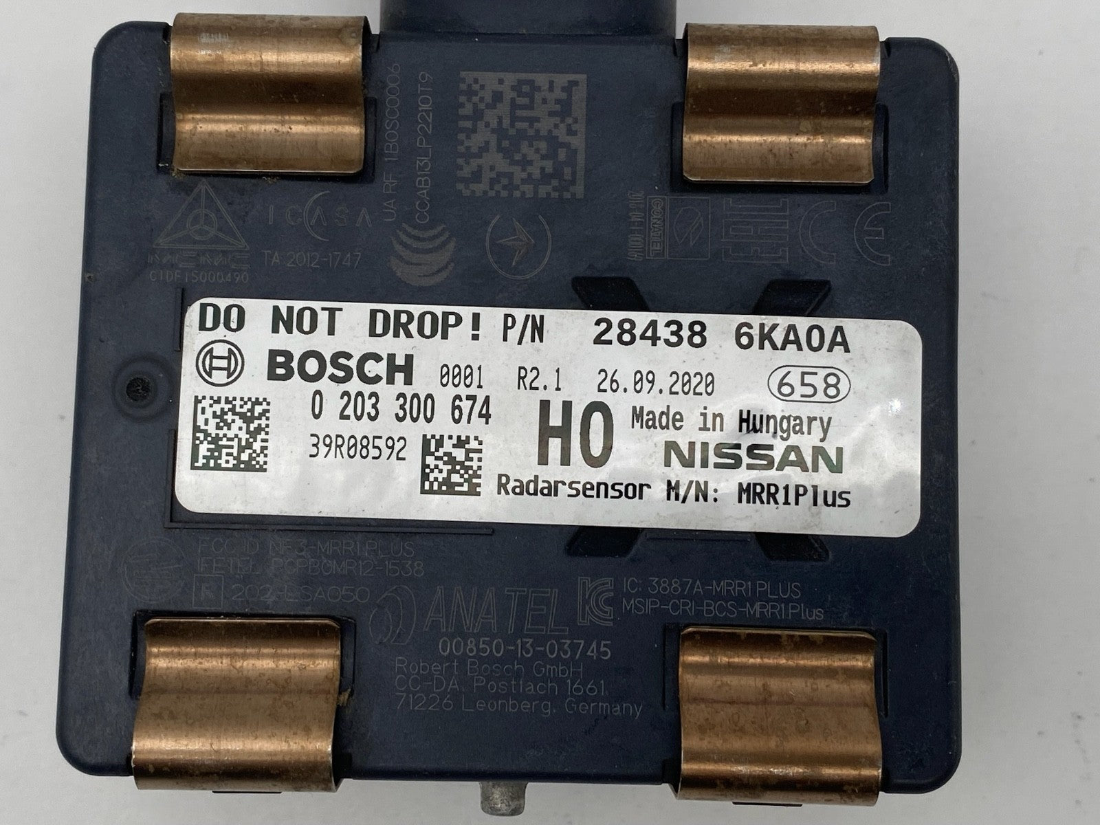 2017-2020 Nissan Pathfinder Cruise Distance Radar Sensor Module OEM 28438-6KA0A