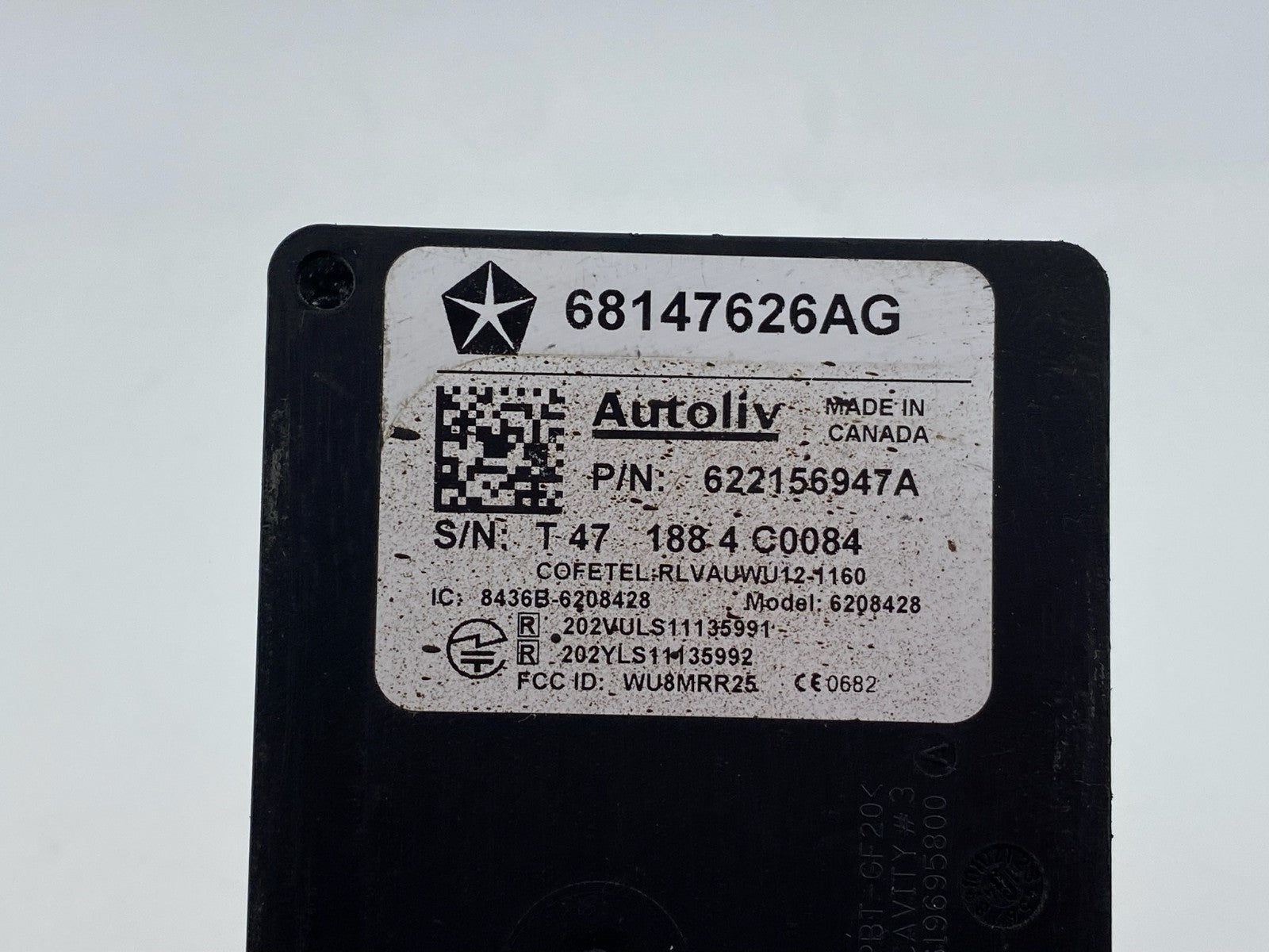 2014-2017 JEEP CHEROKEE KL 4x4 Blind Spot Control Module 68147626AG 622156947A