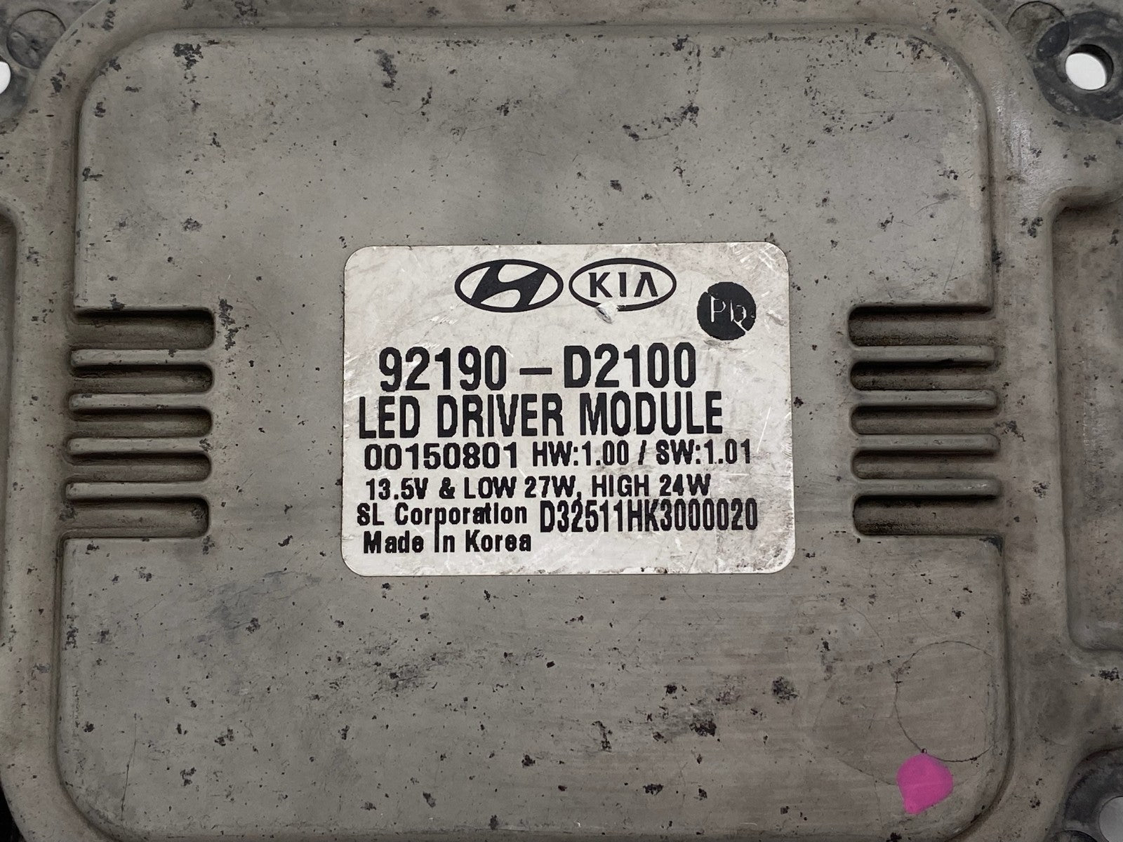 2017 2018 2019 Hyundai Genesis G90 LED Driver Ballast Module OEM 92190-D2100