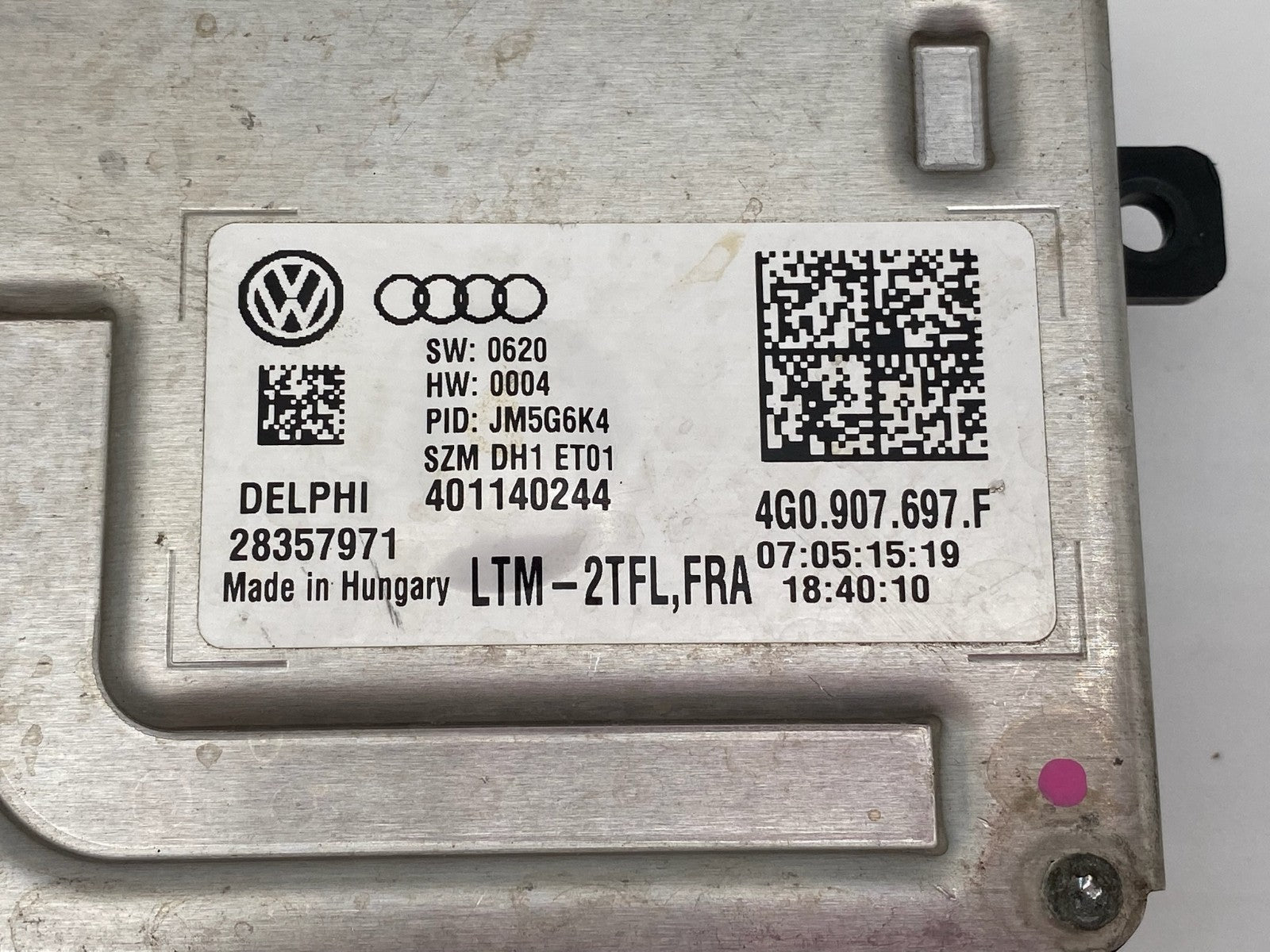 2009-18 AUDI A6 A7 S6 S7 RS7 DAY RUNNING LIGHT DRL MODULE BALLAST 4G0 907 697 F
