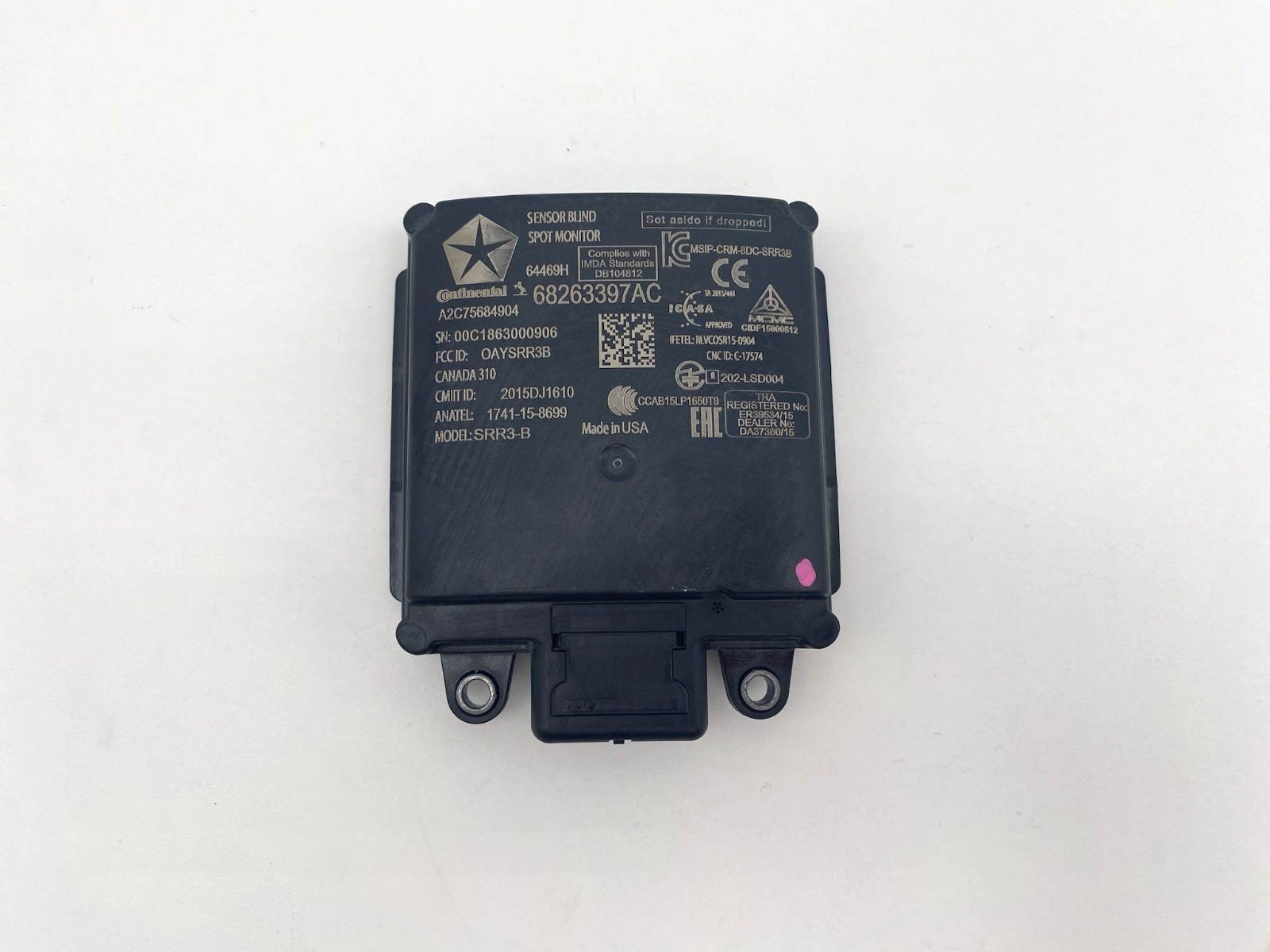 2019-2024 Dodge RAM 1500 Rear Left LH Blind Spot Radar Sensor Module 68263397AC